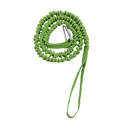 HYBZDKEOP Kajak-Paddel-Leine, 1PC Leine Einstellbar Mit Sicherheitshaken Angelrute Pole Spiralkabel Bindeseil Ruderboot Zubehör Dehnbares Spiralkabel(Green) von HYBZDKEOP