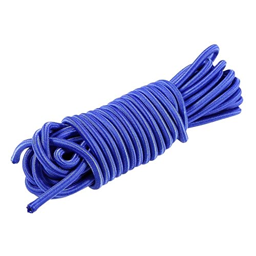 HYBZDKEOP Kajak-Paddel-Leine, 5 Meter 4mm / 5mm Kajak Boot Elastische Bungee-Seil Seil Leine Paddel Leine Elastische Sicherheit Bungee-Seil Stange for Kajak Boot Caravans Kajak Paddel(Blue,4mm) von HYBZDKEOP