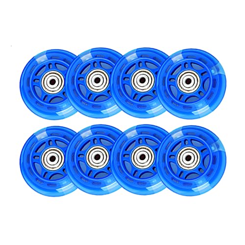 HYBZDKEOP Leuchtend Rollschuhe Räder, Ersatz-Skate-Rollen, 8er-Pack Inline-Skate-Rollen, 64 mm, 68 mm, 70 mm(68mm) von HYBZDKEOP