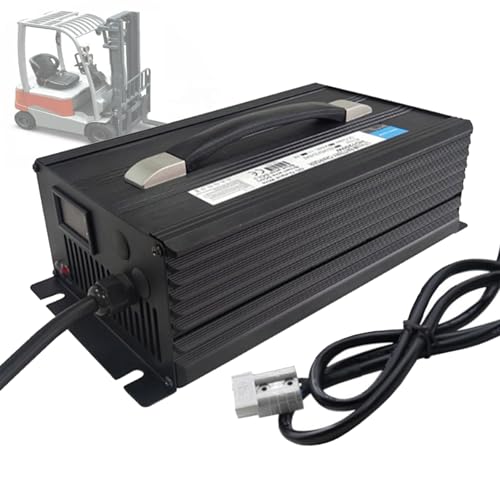 HYDTGZ 1500 W Hochleistungs Batterieladegerät 12 V/24 V/36 V/48 V/60/72 V Ladegerät für Elektrische Gabelstapler Blei Säure Batterien Ladegeräte mit Anderson Stecker,48v 25a,120A von HYDTGZ