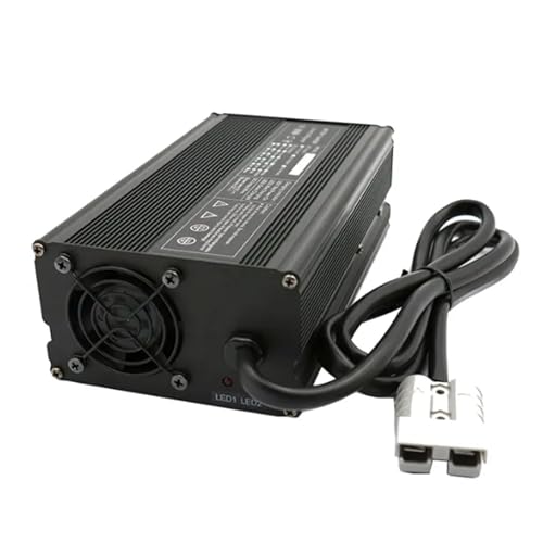 HYDTGZ Batterieladegerät 12 V 30 A/24 V 25 A/36 V 18 A/48 V 15 A/60 V 12 A/72 V 10 A Blei Säure Batterieladegeräte mit 50 A Anderson Stecker für Club Car Golf Cart, Gabelstapler,B,24V 25A von HYDTGZ