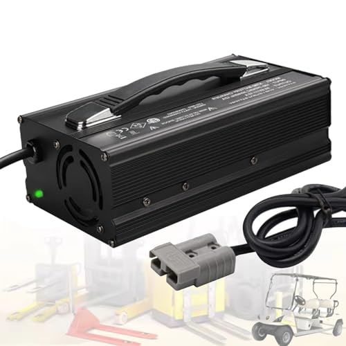 HYDTGZ Ladegerät für Gabelstaplerbatterien 12 V 40 A/24 V 30 A/36 V 25 A/48 V 20 A/60 V 15 A/72 V 12 A Batterieladegeräte mit 50 A Anderson für Gabelstapler, Golfwagen, Auto, Wohnmobil,12v 40a von HYDTGZ