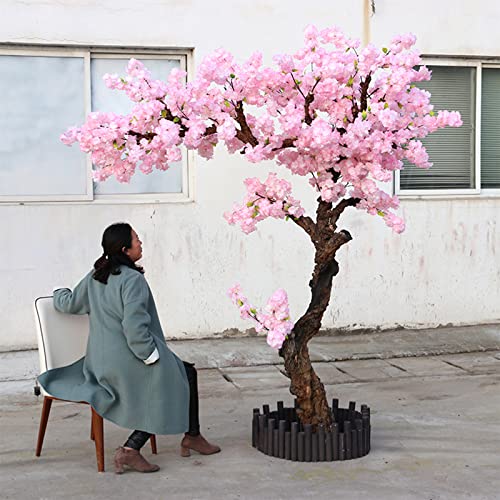 HYGPP Künstlicher Kirschblütenbaum, Weinender Kirschbaum, Kirschblütenbaum, Kirschblütendekor, Sakura-Baum, künstliche Bäume für den Außenbereich 1x0,6m/3,3x2ft von HYGPP