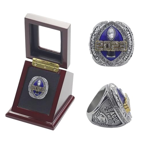 HYKJSHED 2023 Fantasy Football Ring Championship Ring FFL Champions Ring Souvenir Fan Geschenk Vatertag Sammlerstücke von HYKJSHED