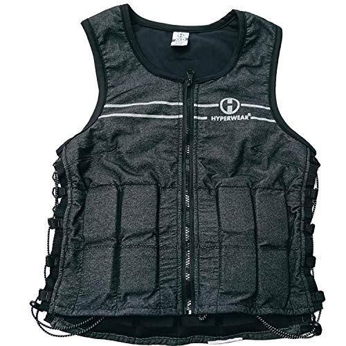 HYPERWEAR Hyper Vest Fit Verstellbare Gewichtsweste für Damen | Small 2,3 kg | für Laufen, Workouts und Fitness | Schwarz, Reflektierend, Dünn, Bequeme Weibliche Passform von HYPERWEAR