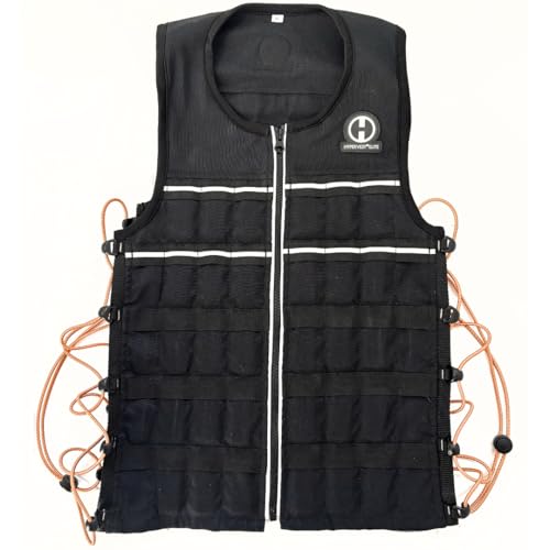 Hyperwear Hyper Vest Elite, XL 10lbs, Verstellbare Gewichtsweste gewicht, robustes schwarzes Cordura-Gewebe trainingsweste, Body Fit Passform, weight vest für Damen und Herren Hyperwear Hyper Vest Elite, XL 10lbs, Verstellbare Gewichtsweste gewicht, robustes schwarzes Cordura-Gewebe trainingsweste, Body Fit Passform, weight vest für Damen und Herren von HYPERWEAR