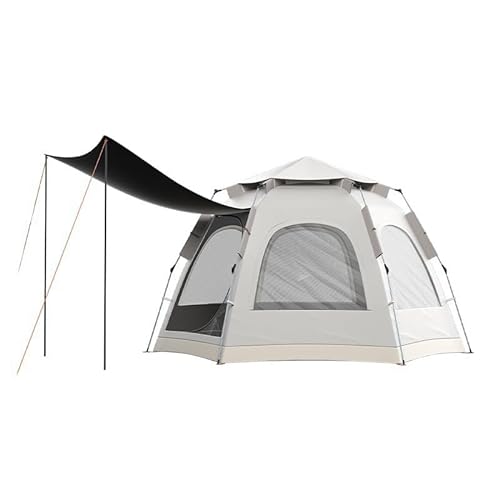 Cloud Gray,HYPIQQ Instant-Zelte für Camping Familienzelte für Camping Stand-Up-Zelt 5-Personen-Zelte für Camping Instant-Pop-Up-Zelt Großes Zelt von HYPIQQ