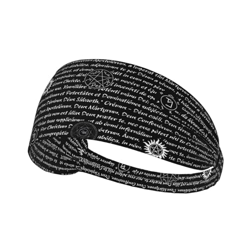Elastisches Aldult Übungs-Stirnband für Damen und Herren, feuchtigkeitsableitend, athletisch, zum Laufen, Trainieren, übernatürliche Inspirationsdrucke von HYTTER