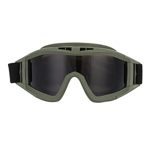 HYWHUYANG Schutzbrille AntiDust AntiFog Augenschutzbrille für Airsoft Paintball Skifahren (Army Green) von HYWHUYANG