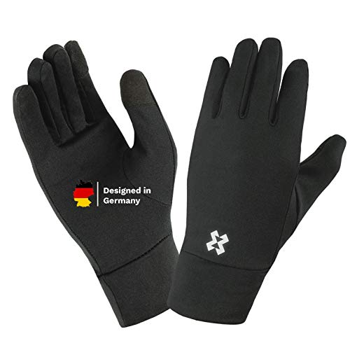 HYXE dünne und leichte Unterzieh Handschuhe Damen und Herren mit Touchscreen Funktion Winter Sport Gloves Laufen Unterziehen Handschuhe Skifahren Snowboarden Innenhandschuhe Unterzieher von HYXE