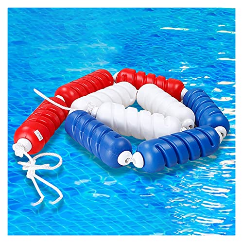 Sicherheitstrennseil für Schwimmbecken, Schwimmleine, 1–10 m, strapazierfähiges Schwimmseil und Schwimmleinen-Set, Trennseil für tiefes/flaches Beckenende, Sicherheitsbojen-Ball-Schwimmleine mit von HYXXRHSA