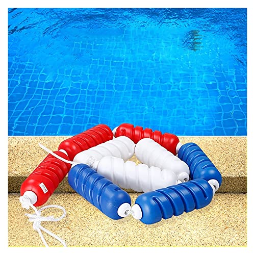 Sicherheitstrennseil für Schwimmbecken, Schwimmleine, 1–10 m lang, Trennseil für tiefes/flaches Beckenende, Set mit strapazierfähigem Schwimmseil und Schwimmleinen, Sicherheitsbojenball-Schwimml von HYXXRHSA