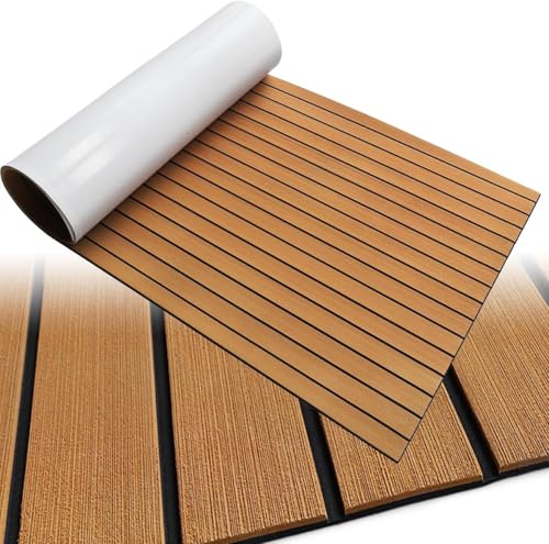 HZCHIONE Boot Bodenbelag Eva Schaum Boot Decking Faux Teak Marine Teppich Boot Bodenbelag rutschfeste Selbstklebende Schaum Boot Deck Mat Rolls Blatt für Motorboote Ponton Yacht HZCHIONE Boot Bodenbelag Eva Schaum Boot Decking Faux Teak Marine Teppich Boot Bodenbelag rutschfeste Selbstklebende Schaum Boot Deck Mat Rolls Blatt für Motorboote Ponton Yacht von HZCHIONE