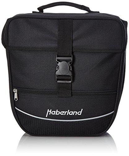 Haberland Fahrradtasche Einzeltasche Einsteiger-Serie 12,5l, schwarz, 30 x 32 x 13 cm von Haberland