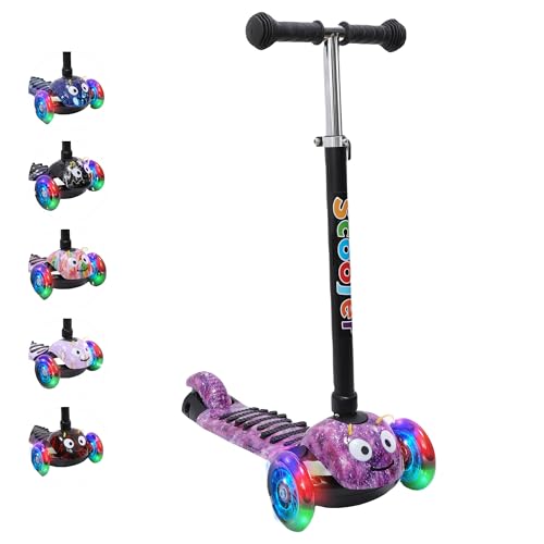 Habib Gruppe Kinderroller, 3-Räder, Kinderscooter für Jungen & Mädchen 3-8 Jahre mit LED-Rädern, Höhenverstellung, rutschfest, Max. 50 KG Habib Gruppe Kinderroller, 3-Räder, Kinderscooter für Jungen & Mädchen 3-8 Jahre mit LED-Rädern, Höhenverstellung, rutschfest, Max. 50 KG von Habib Gruppe