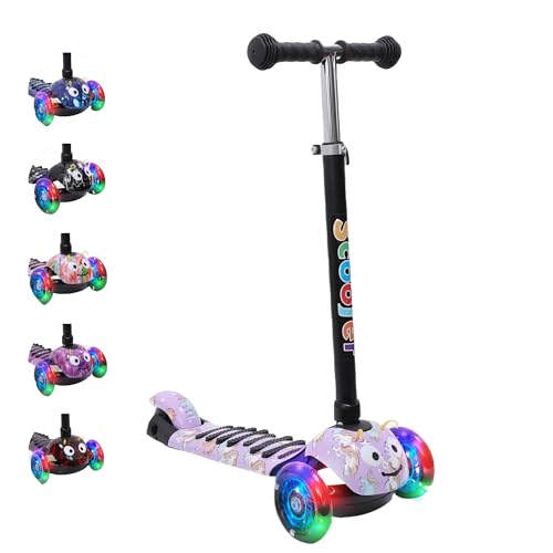 Habib Gruppe Kinderroller, 3-Räder, Kinderscooter für Jungen & Mädchen 3-8 Jahre mit LED-Rädern, Höhenverstellung, rutschfest, Max. 50 KG Habib Gruppe Kinderroller, 3-Räder, Kinderscooter für Jungen & Mädchen 3-8 Jahre mit LED-Rädern, Höhenverstellung, rutschfest, Max. 50 KG von Habib Gruppe