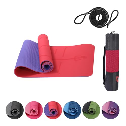 Habib Gruppe Premium Yogamatte Rutschfest 183x61 cm - Ökologische Sportmatte für Pilates & Yoga - Inkl. Tragegurt und Tasche - Ideal für Fitness & Gymnastik - Reise-Freundlich - Airex-kompatibel Habib Gruppe Premium Yogamatte Rutschfest 183x61 cm - Ökologische Sportmatte für Pilates & Yoga - Inkl. Tragegurt und Tasche - Ideal für Fitness & Gymnastik - Reise-Freundlich - Airex-kompatibel von Habib Gruppe