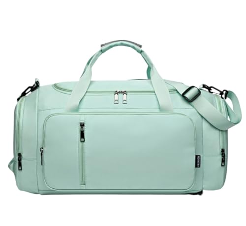 Reisetasche 20-Zoll-Oxford-Stoff-Reise-Kleidersack, Handgepäck-Kleidersack Für Damen-Sporttasche Sporttasche (Color : Grün, Size : 53 * 24 * 24 cm) von Habrur