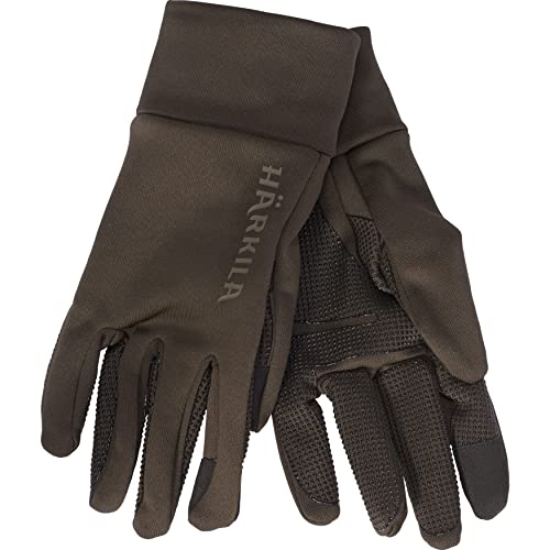 Härkila Power Stretch Handschuhe | Professionelle Jagd Kleidung & Jagd Zubehör für Herren & Damen | Skandinavische Qualität Made to Last | Shadow Brown, L von Härkila