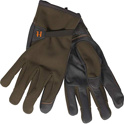 Härkila Wildboar Pro Jagdhanschuhe Herren mit Handflächen aus Leder und winddichter GORE-TEX INFINIUM WINDSTOPPER® - Membran - Schießhandschuhe für die Jagd, Größe:L von Härkila