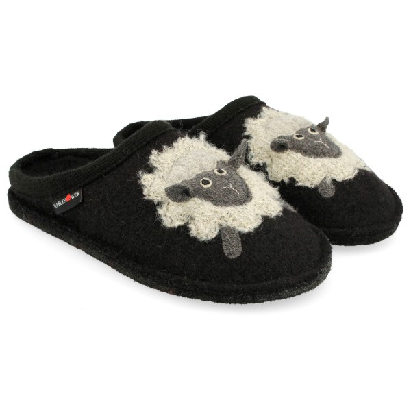 Haflinger - Flair Lamby - Hüttenschuhe Gr 43 schwarz von Haflinger