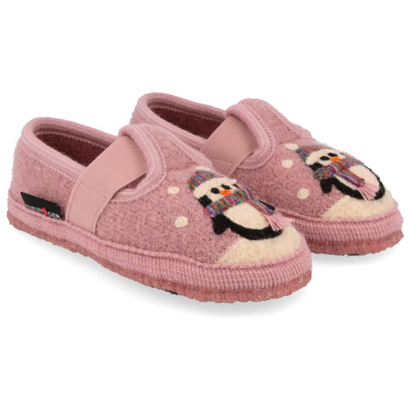 Haflinger - Kid's Pinguin - Hüttenschuhe Gr 29 rosa von Haflinger