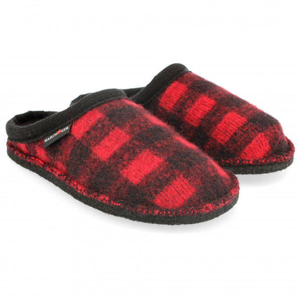 Haflinger - Plaid - Hüttenschuhe Gr 44 rot von Haflinger