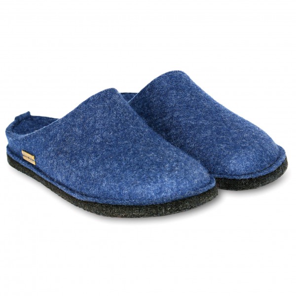 Haflinger - Soft - Hüttenschuhe Gr 44 blau von Haflinger