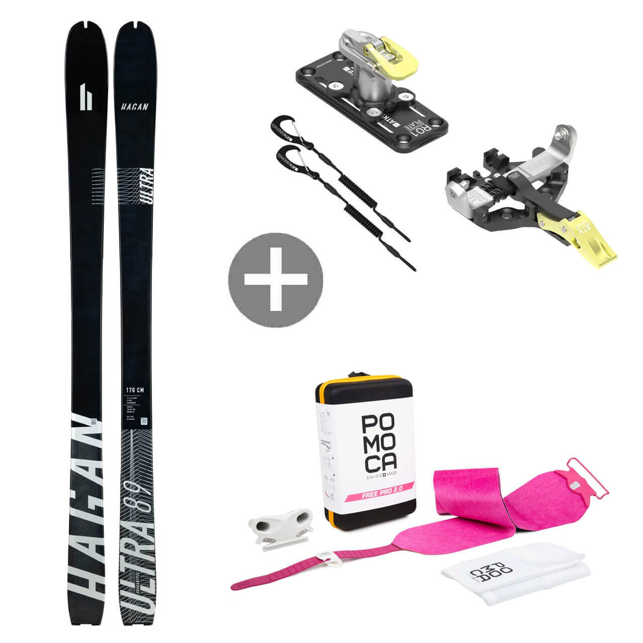 Hagan Ultra 89 Skiset + ATK Trofeo Plus + Pomoca Skifell, 178 cm Hagan Ultra 89 Skiset + ATK Trofeo Plus + Pomoca Skifell, 178 cm von Hagan