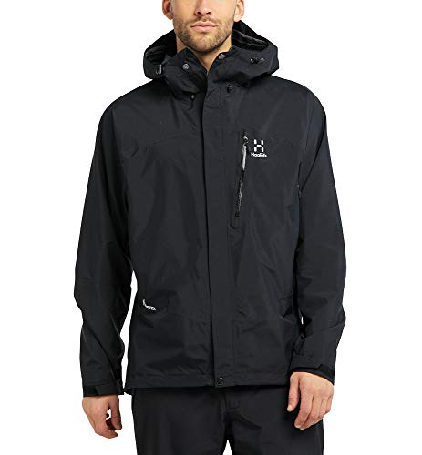 Haglöfs Hardshelljacke Herren Astral GTX Jacket wasserdicht, Winddicht, atmungsaktiv True Black S S von Haglöfs