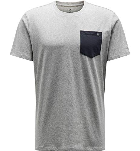 Haglöfs Herren Mirth Tee T-Shirt, Grey Melange/Slate, S Haglöfs Herren Mirth Tee T-Shirt, Grey Melange/Slate, S von Haglöfs