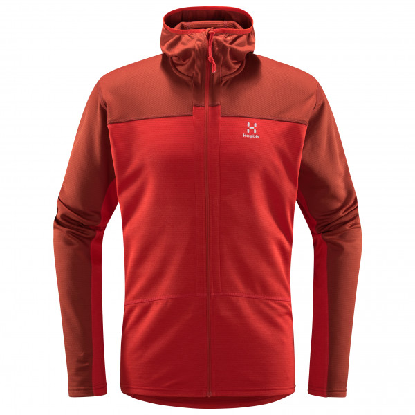 Haglöfs - Roc Flash Mid Hood - Fleecejacke Gr L rot von Haglöfs