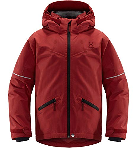 Haglöfs Skijacke Kinder Niva Insulated Jacket wasserdicht, Winddicht, atmungsaktiv, wärmend Brick Red 158 158 von Haglöfs