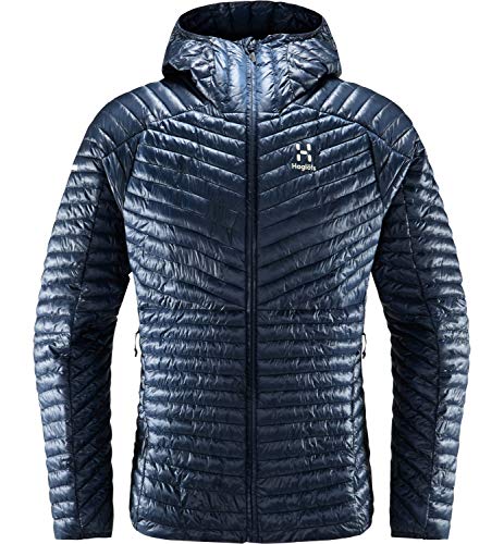 Haglöfs Steppjacke Herren L.I.M Mimic Hood Insulating, atmungsaktiv, wasserabweisend Tarn Blue L L von Haglöfs