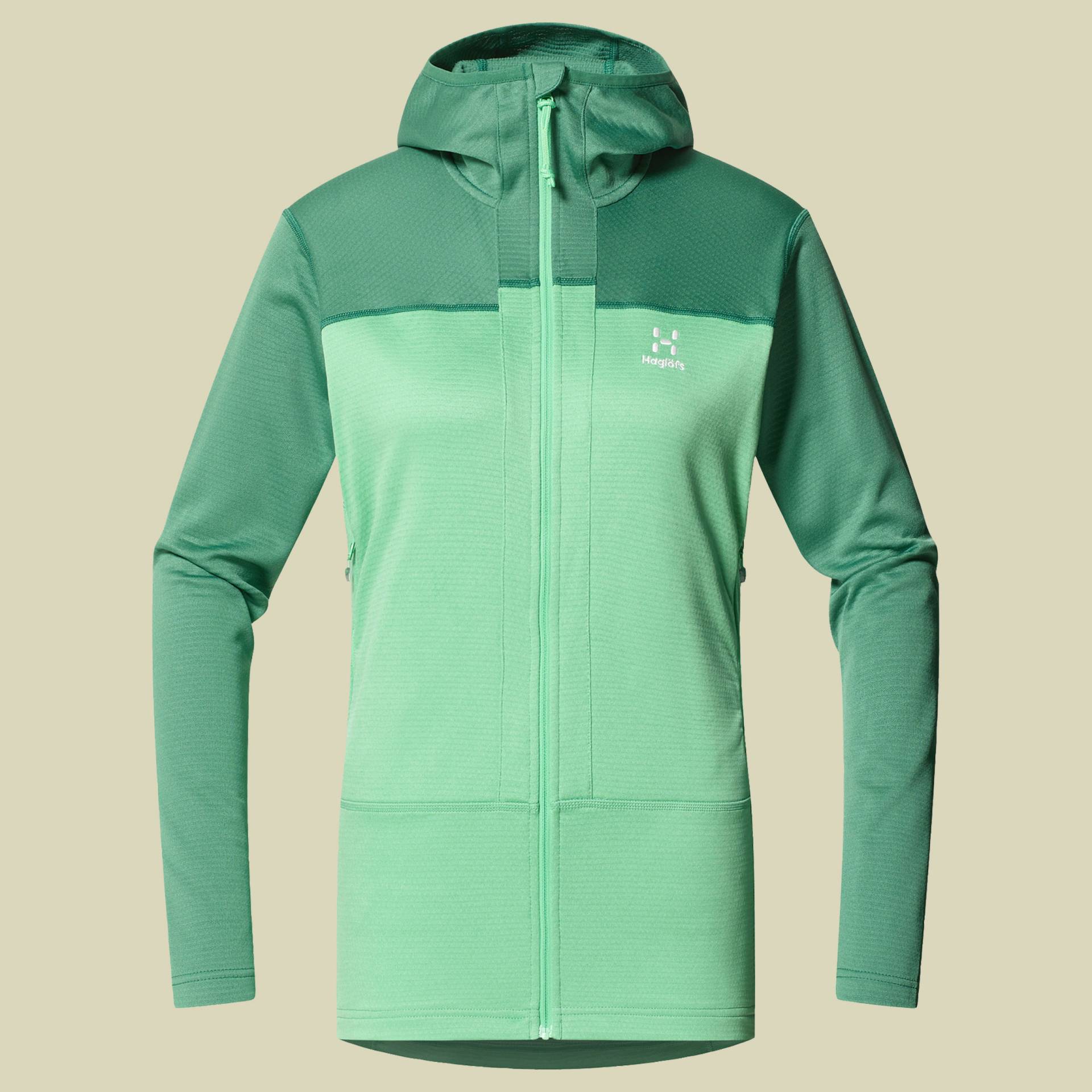 Roc Flash Mid Hood Women M grün - dk jelly green/ mint stone von Haglöfs