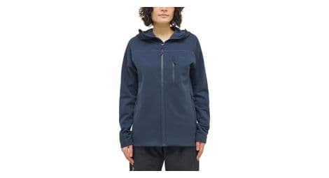 fleecejacke damen haglofs rosson mid hood blau von Haglöfs