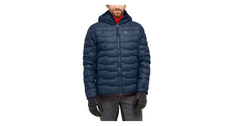 herren daunenjacke haglofs roc flash down hood blau von Haglöfs