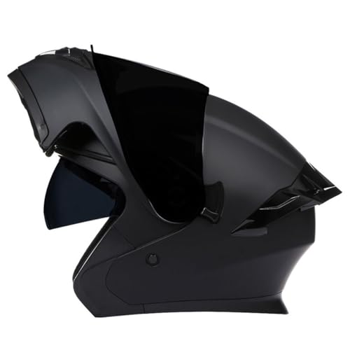 Motorradhelm Motorrad Klapphelm Für Männer Und Frauen Mit Doppelvisier Flip Vollvisierhelm Für Erwachsene Rennhelm DOT/ECE-Zugelassener Street Racing Motocross Helm 2,M:57-58CM von HaiBing