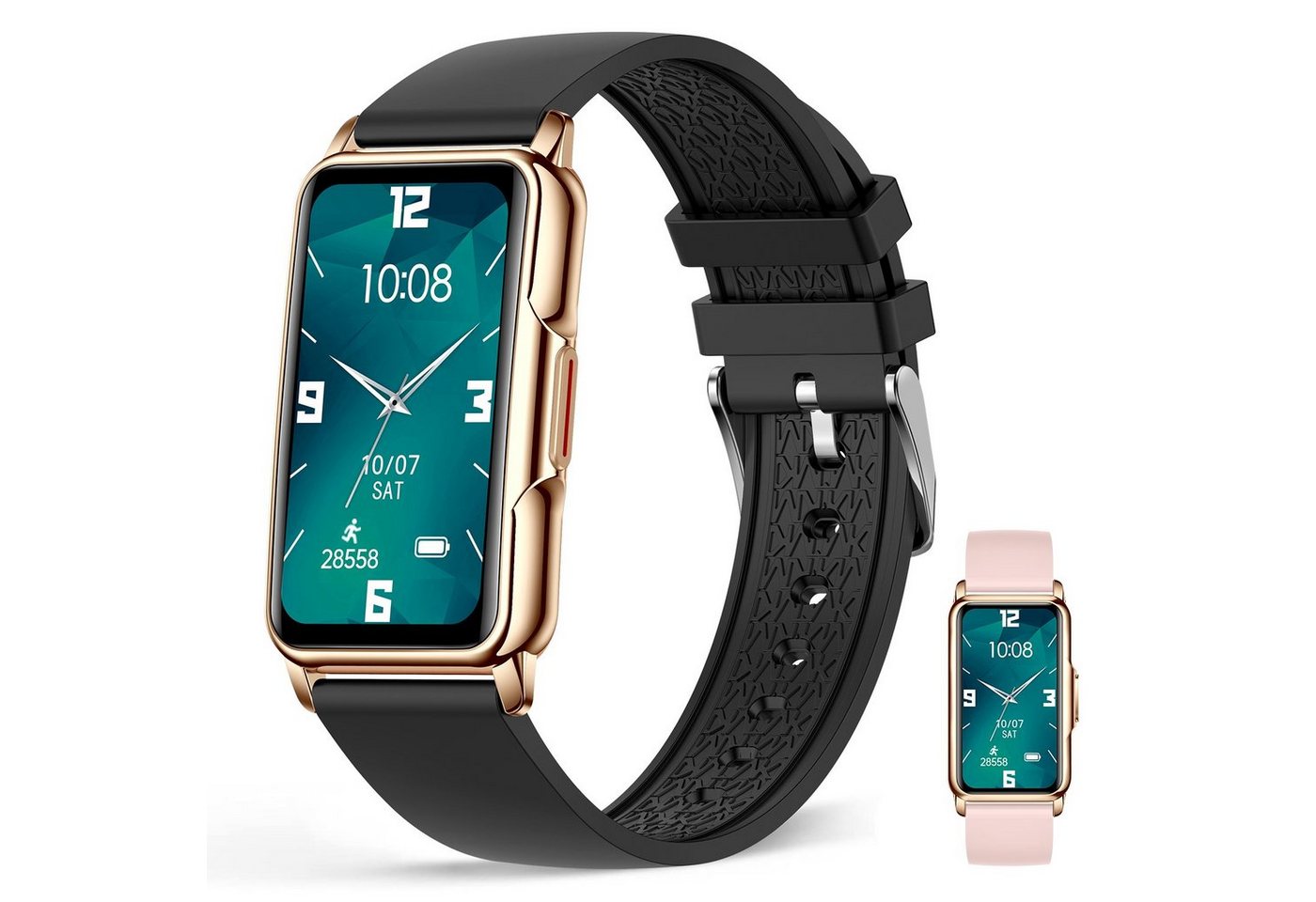 HYTIREBY Damen Smartwatch Smartwatch (3,73 cm/1,47 Zoll, iOS und Android cm), Damen Smart Watch, Fitness Uhr, Fitness Tracker, Gesundheitsfunktionen von HYTIREBY