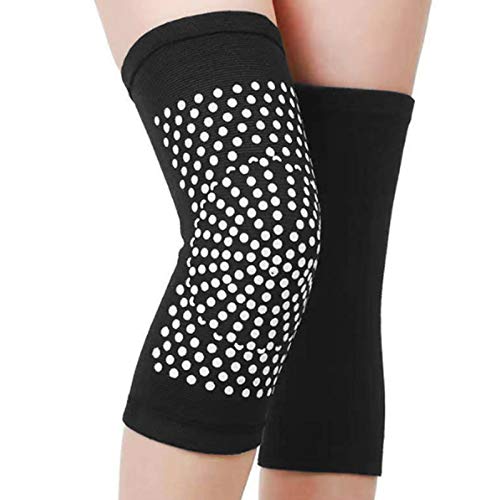 Haiki 1 Pair Self Heating Magnetic Therapy Knee Pads Sleeve Joint Pain Relief Recovery Arthritis Brace Support Outdoor Sports Protector Belt Stabilizer von Haiki