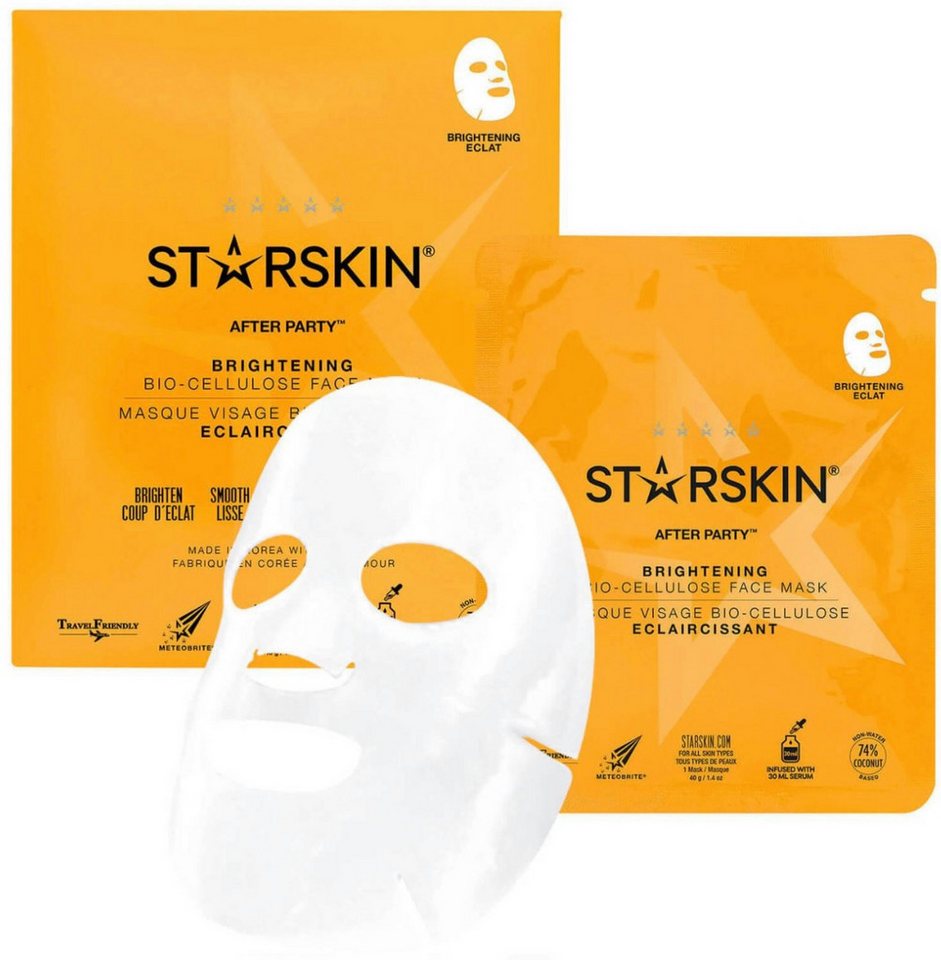 HairGecko Ski Starskin After Party Brightening Bio-Cellulose Face Mask HairGecko Ski Starskin After Party Brightening Bio-Cellulose Face Mask von HairGecko