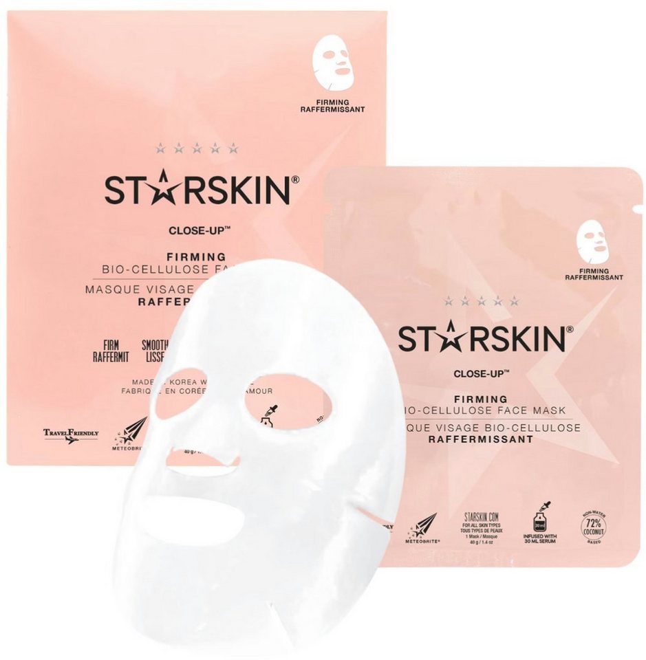 HairGecko Ski Starskin Close-Up Firming Bio-Cellulose Face Mask HairGecko Ski Starskin Close-Up Firming Bio-Cellulose Face Mask von HairGecko