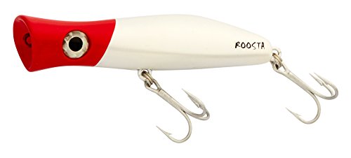 Halco RP105#H53 Roosta Popper, Weiß Redhead, 105 mm/4,13 von Halco