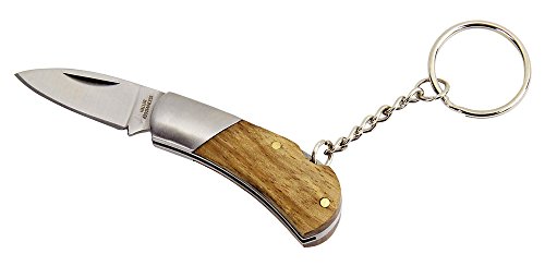 Haller Unisex – Erwachsene Mini Taschenmesser Zebraholzgriff Schlüsselrin, braun, one Size Haller Unisex – Erwachsene Mini Taschenmesser Zebraholzgriff Schlüsselrin, braun, one Size von Budoten