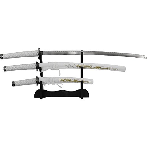 Haller Samuraigarnitur Whithe Dragon 4 tlg. Schwert Deko Haller Samuraigarnitur Whithe Dragon 4 tlg. Schwert Deko von Haller