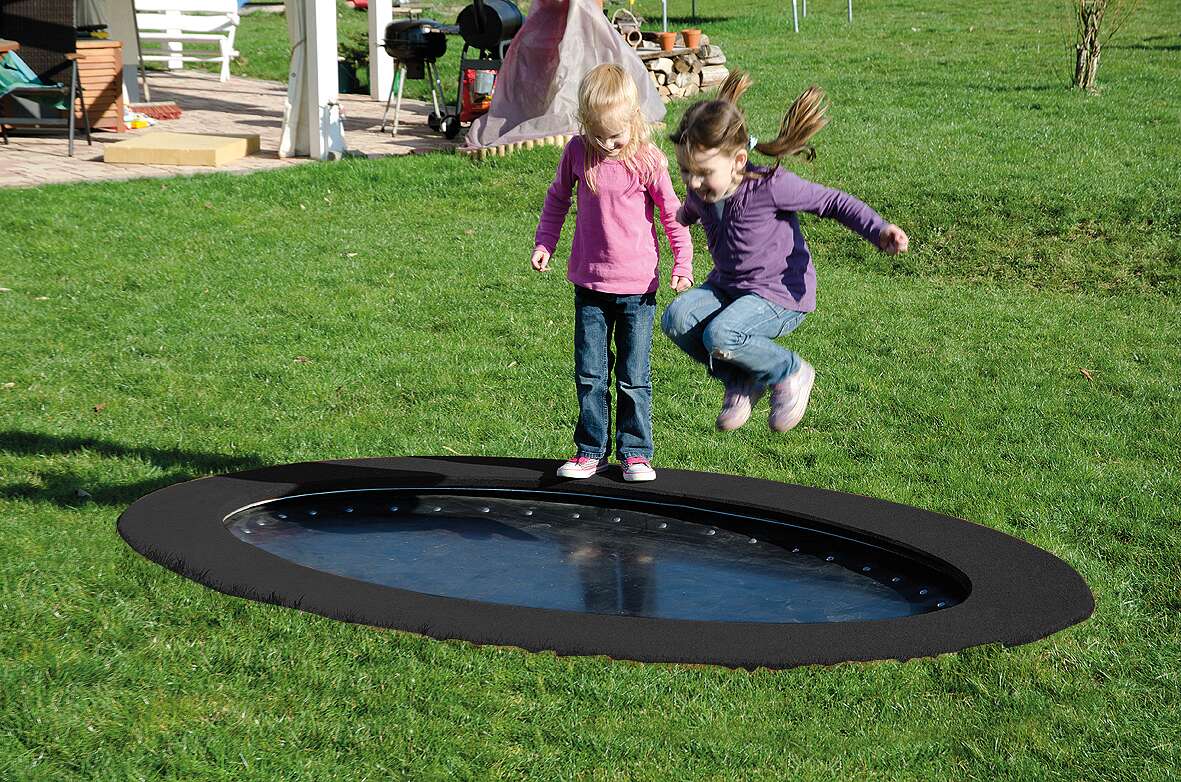 Hally-Gally Bodentrampolin "Saturnus", Schwarz, Schwarz Hally-Gally Bodentrampolin "Saturnus", Schwarz, Schwarz von Hally-Gally