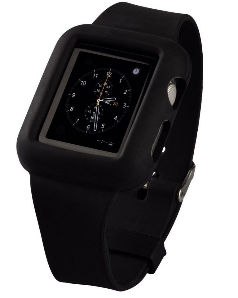 Hama Handyhülle Silikon Uhren-Band Armband Sport-Band, für Apple Watch 38mm Series 0 1. Generation Series 1 2 2. Gen 3 3. Gen Hama Handyhülle Silikon Uhren-Band Armband Sport-Band, für Apple Watch 38mm Series 0 1. Generation Series 1 2 2. Gen 3 3. Gen von Hama