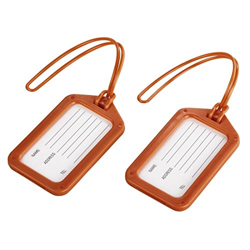 Hama Kofferanhänger mit Adressschild, 2er-Set, Orange Hama Kofferanhänger mit Adressschild, 2er-Set, Orange von Hama