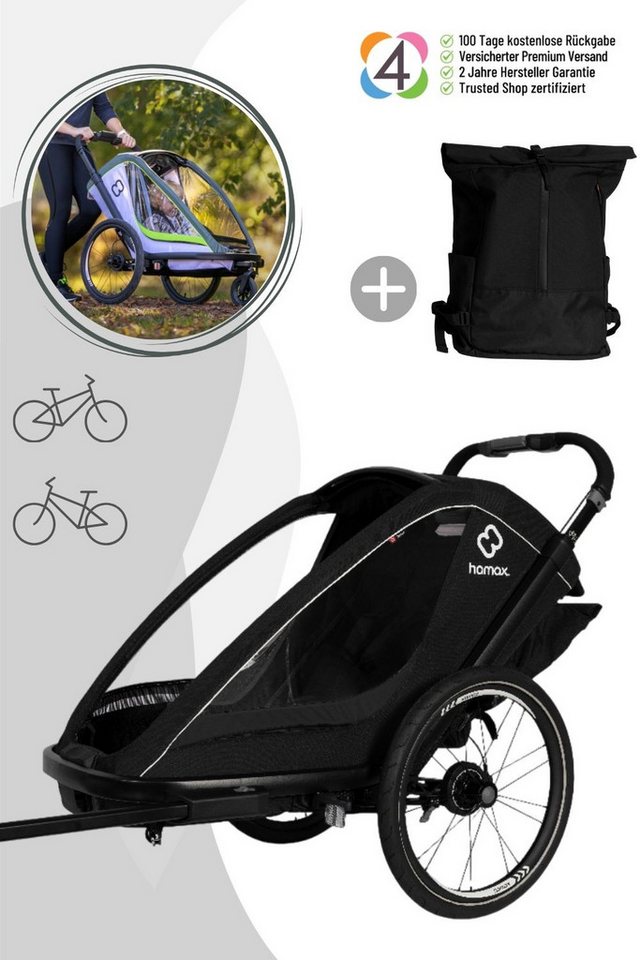 Hamax Fahrradkinderanhänger Breeze One Kinderfahrradanhänger für 1 Kind Hamax Fahrradkinderanhänger Breeze One Kinderfahrradanhänger für 1 Kind von Hamax