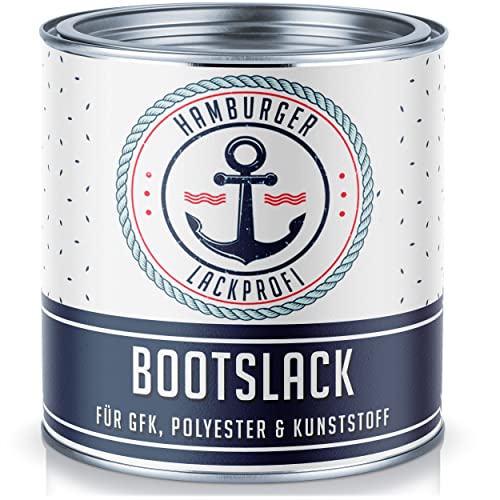 Hamburger Lack-Profi 2K Bootslack GLÄNZEND Rubinrot RAL 3003 Rot für GFK/Kunststoff/Polyester Yachtlack Yachtfarbe Bootsfarbe (1 L) von Hamburger Lack-Profi